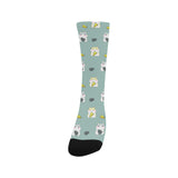 Cute hamster cheese pattern Crew Socks
