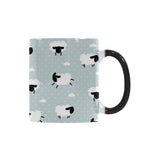 Sheep polka dot cloud pattern Morphing Mug Heat Changing Mug