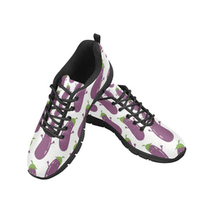 Eggplant Pattern Print Design 01 Men's Breathable Sneakers ( Model 055)
