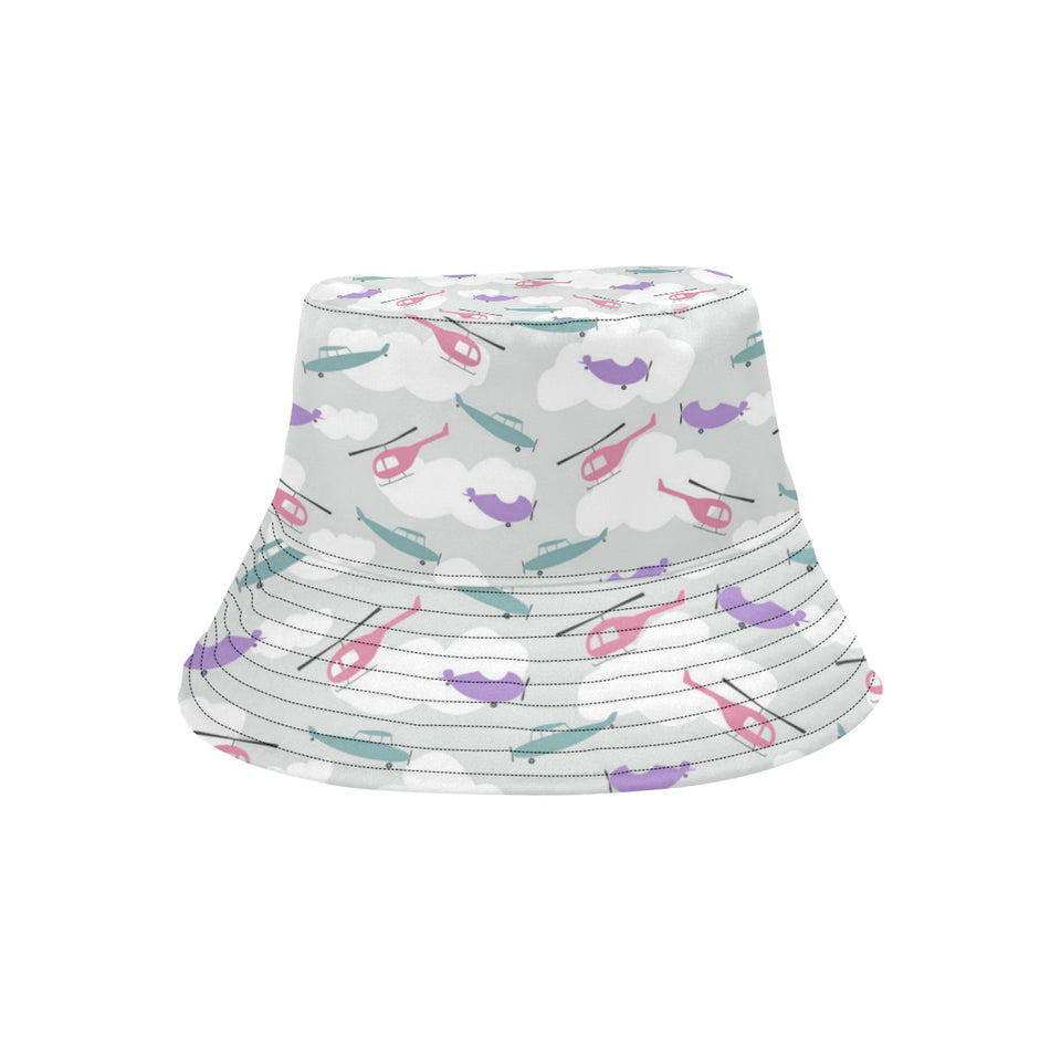 Helicopter plane pattern Unisex Bucket Hat