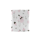 Poodle dog rose cake pattern Morphing Mug Heat Changing Mug