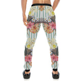 Colorful orchid flower pattern Unisex Casual Sweatpants