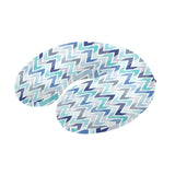zigzag  chevron blue pattern U-Shaped Travel Neck Pillow