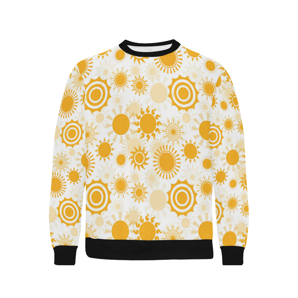 Sun design pattern Men's Crew Neck Sweatshirt