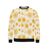 Sun design pattern Men's Crew Neck Sweatshirt