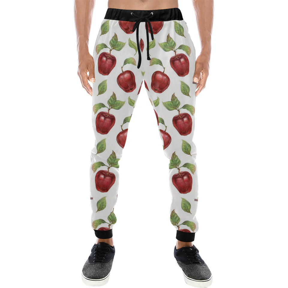 Red apples pattern Unisex Casual Sweatpants