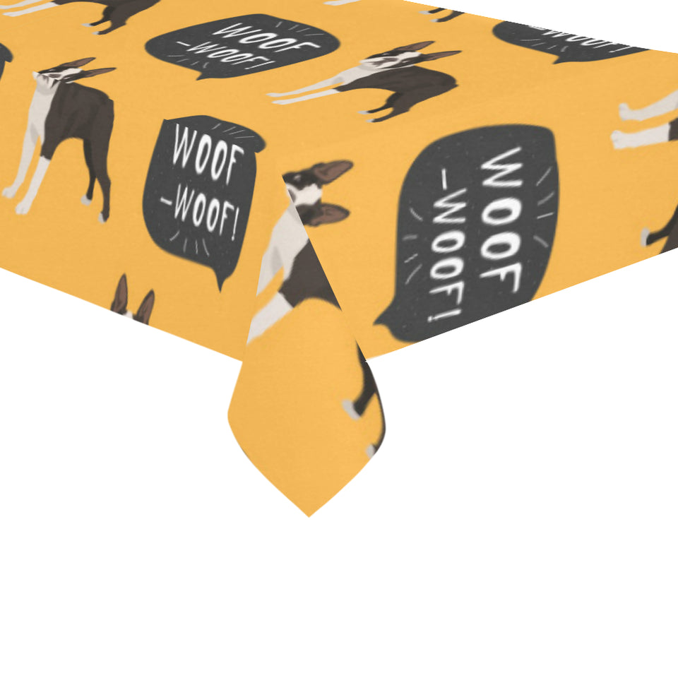 Boston terrier design pattern Tablecloth
