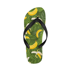 Banana Palm Leaves pattern Unisex Flip Flops