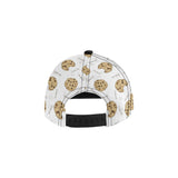 Sketch style cookie pattern All Over Print Snapback Cap