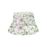 Beautiful pink lotus waterlily leaves pattern Unisex Bucket Hat