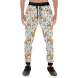 Cute corgi heart star bone pattern Unisex Casual Sweatpants