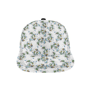 Peacock feather pattern All Over Print Snapback Cap