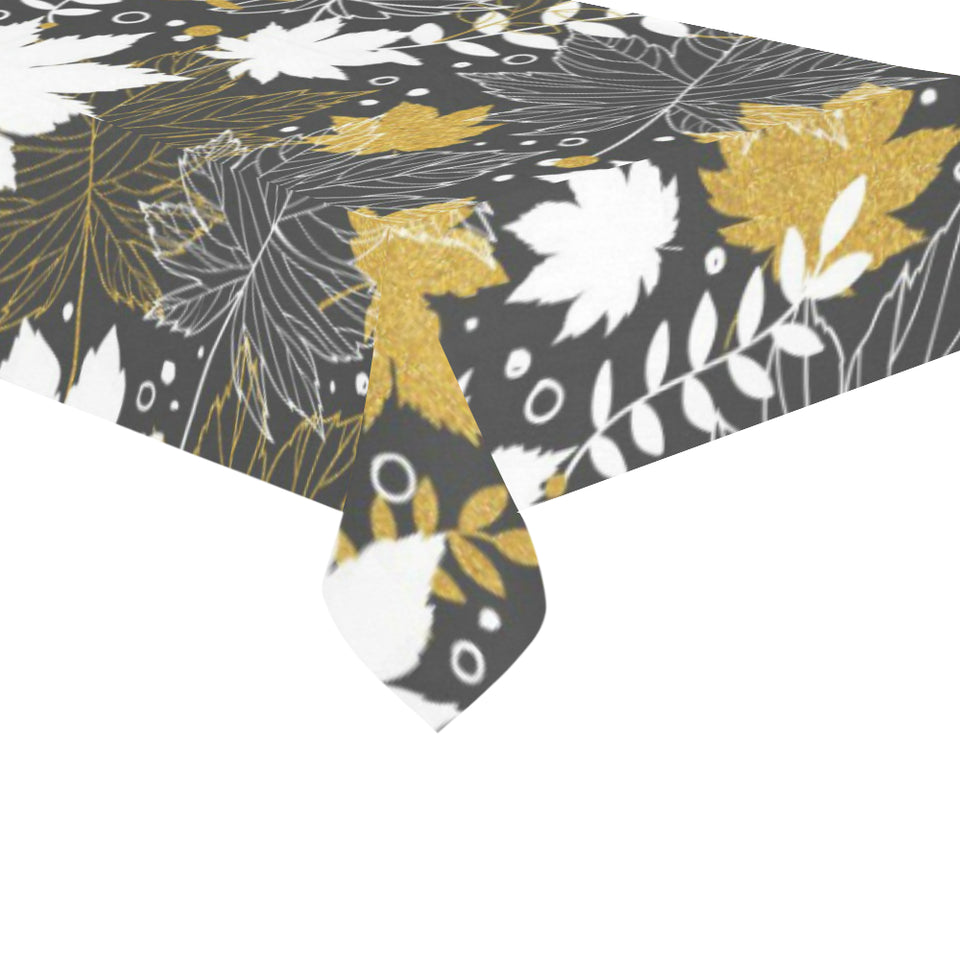 Beautiful gold autumn maple leaf pattern Tablecloth