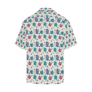 Tea pots Pattern Print Design 05 Men's All Over Print Hawaiian Shirt (Model T58)