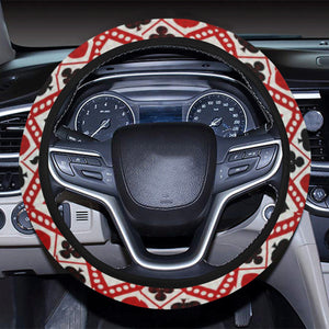 Casino Cards Suits Pattern Print Design 03 Car Steering Wheel Cover