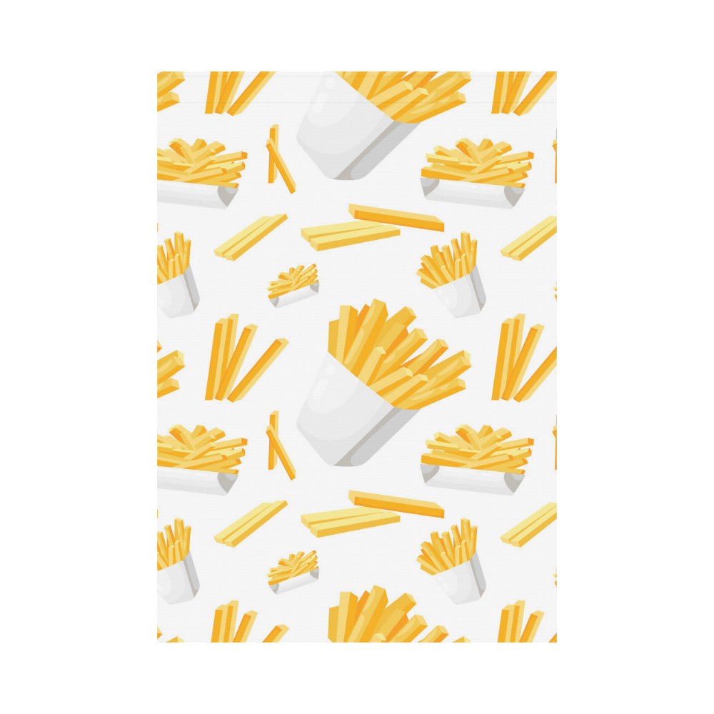 French fries white paper box pattern House Flag Garden Flag