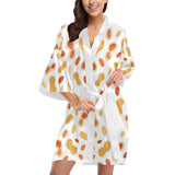 peanuts pattern Women's Short Kimono Robe