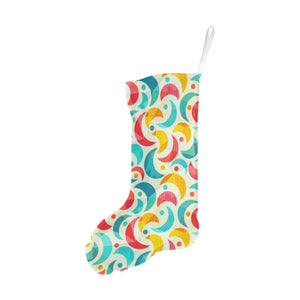 Colorful moon pattern Christmas Stocking