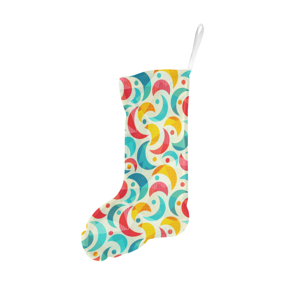 Colorful moon pattern Christmas Stocking