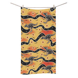 Kangaroo Australian aboriginal art pattern Bath Towel