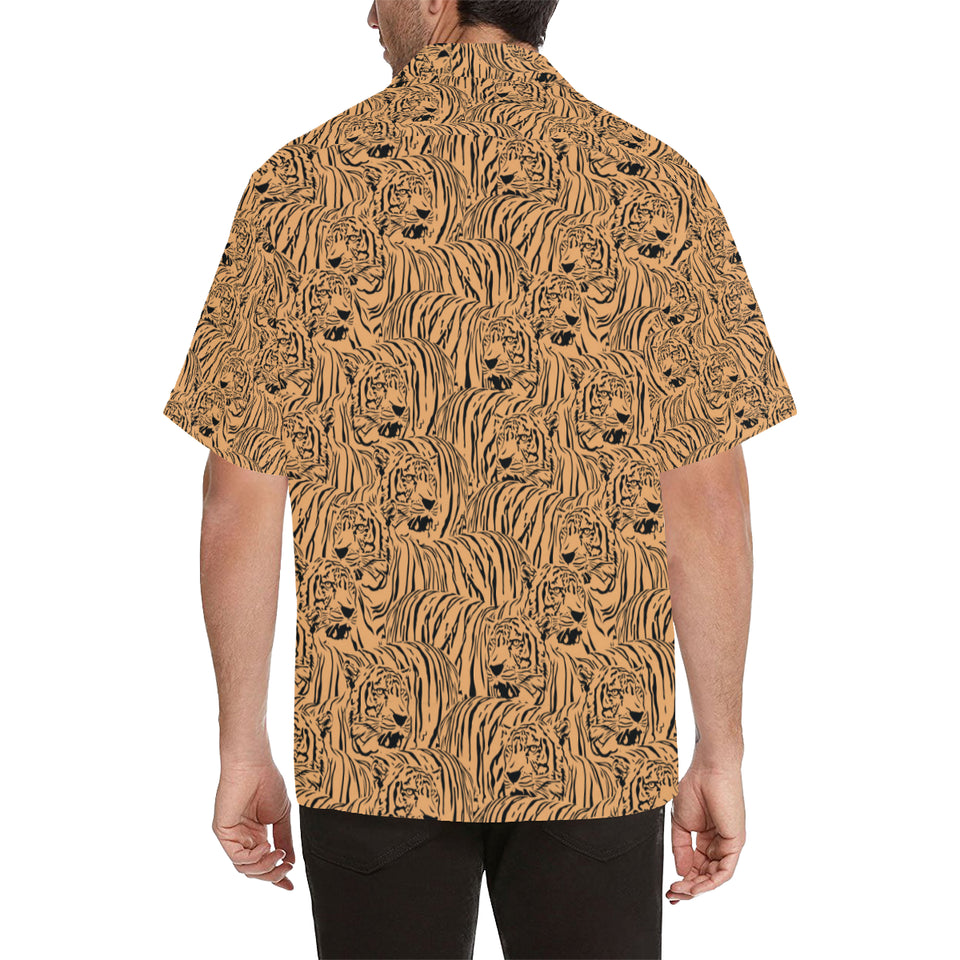 Bengal tigers pattern Men's All Over Print Hawaiian Shirt