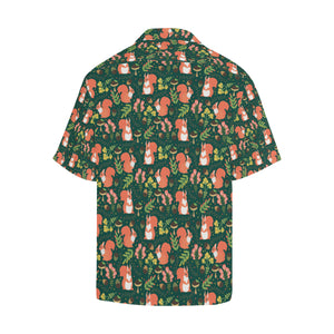 Squirrel Pattern Print Design 03 Men's All Over Print Hawaiian Shirt (Model T58)