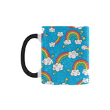 Rainbows Sky Clouds Pattern Morphing Mug Heat Changing Mug
