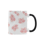Pink sakura cherry blossom pattern Morphing Mug Heat Changing Mug