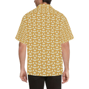 Pretzels Pattern Print Design 01 Men's All Over Print Hawaiian Shirt (Model T58)