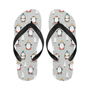Cute Penguin christmas pattern Unisex Flip Flops