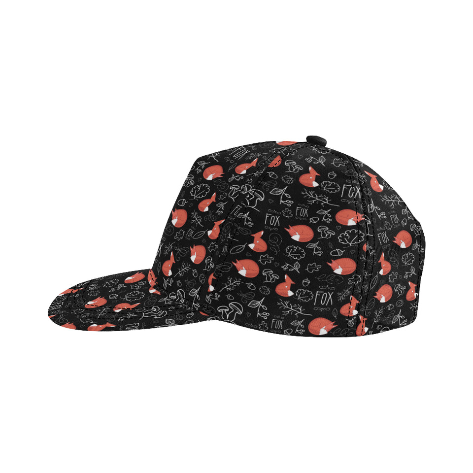 fox sleeping fox pattern All Over Print Snapback Cap