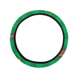 American football ball field background Car Steering Wheel Cover