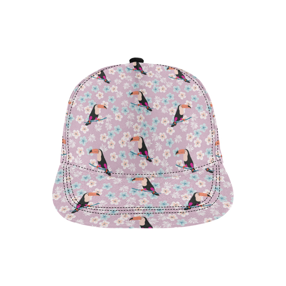 Beautiful toucan flower leaves All Over Print Snapback Cap