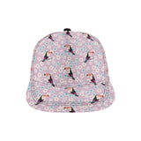 Beautiful toucan flower leaves All Over Print Snapback Cap