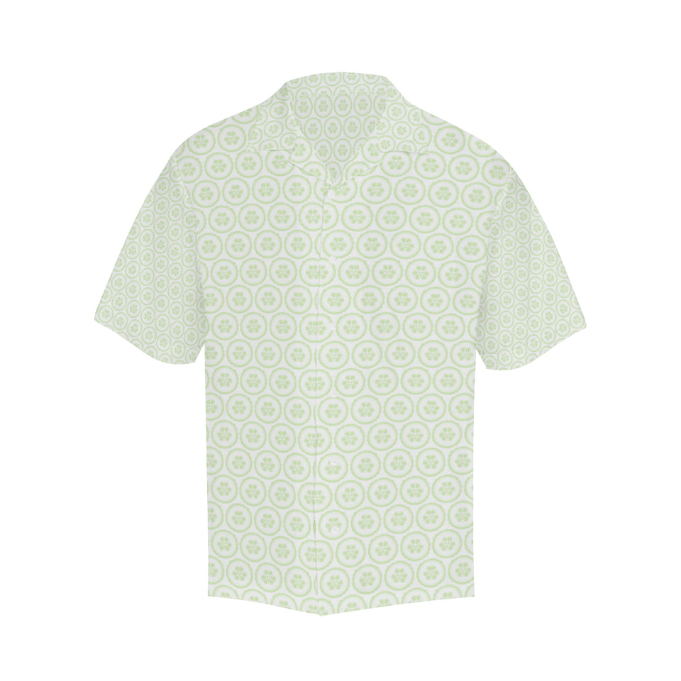 Cucumber pattern background Men's All Over Print Hawaiian Shirt