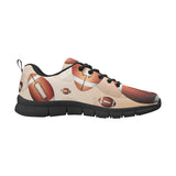American football ball design pattern Men's Sneaker Shoes