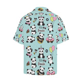 Cute baby panda pattern Men's All Over Print Hawaiian Shirt