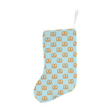 Pretzels Pattern Print Design 03 Christmas Stocking