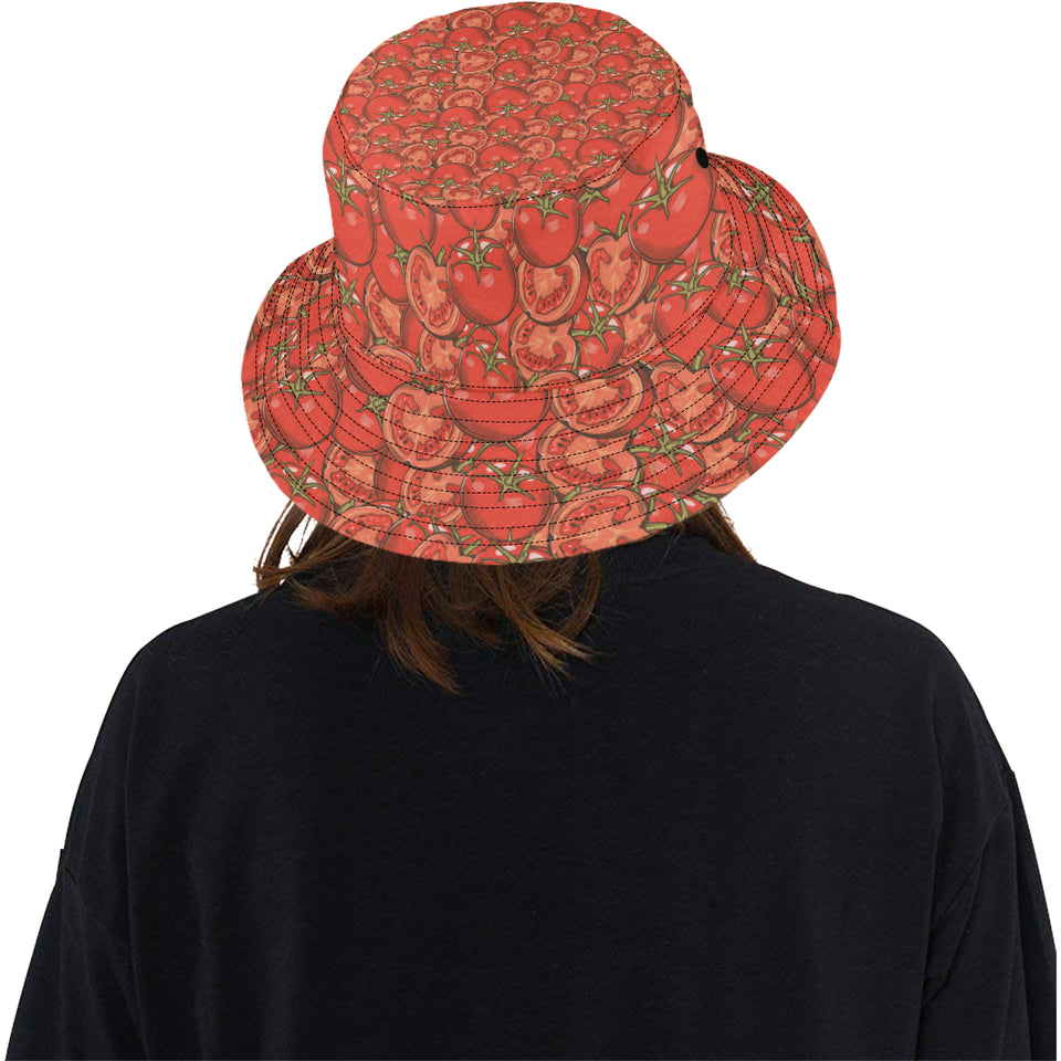 Red Tomato Pattern Unisex Bucket Hat