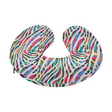 Colorful zebra skin pattern U-Shaped Travel Neck Pillow