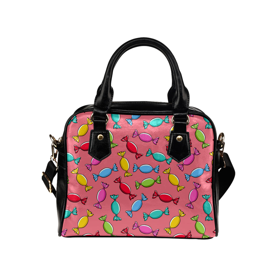 Colorful wrapped candy pattern Shoulder Handbag