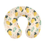 lemon flower leave pattern U-Shaped Travel Neck Pillow