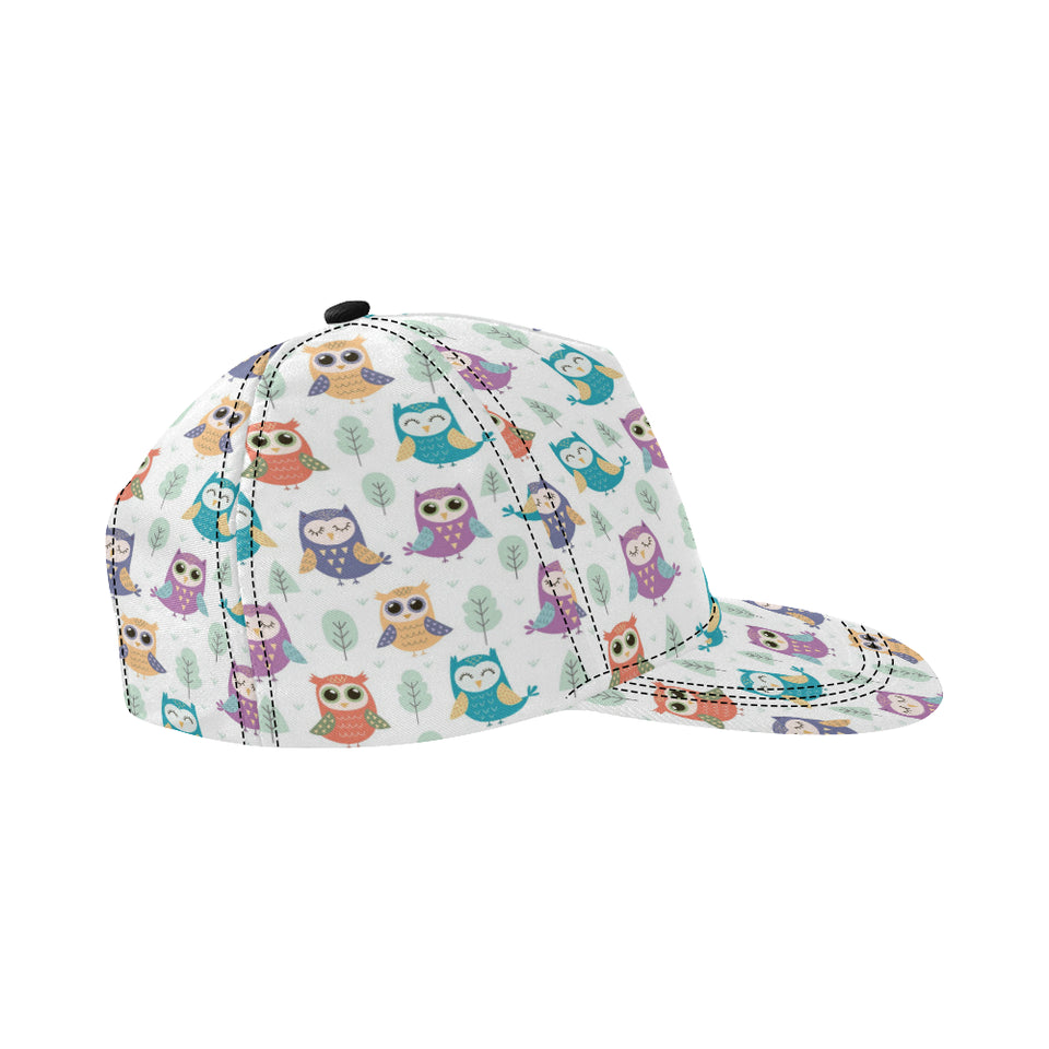 Cute owl pattern All Over Print Snapback Cap