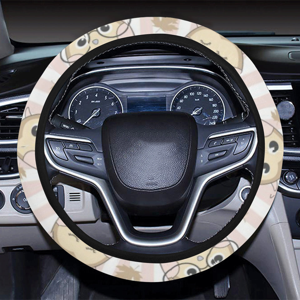 cute owl leaf Car Steering Wheel Cover