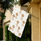 Gold Texture mushroom pattern House Flag Garden Flag