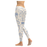 Cute sushi icon pattern Women's Legging Fulfilled In US