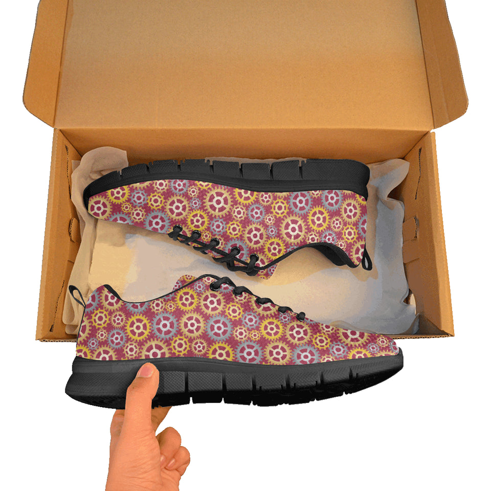 Gear Pattern Print Design 04 Women's Sneaker Shoes