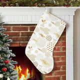 Beautiful gold japanese pattern Christmas Stocking