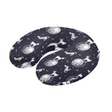 Chihuahua space helmet. astronaut pattern U-Shaped Travel Neck Pillow
