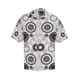 Classic vintage clock pattern Men's All Over Print Hawaiian Shirt